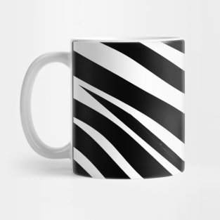 black and white zebra stripes animal print pattern Mug